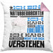 Naturbeobachter Geschenk Kaffee-Kissen mit Füllung 40x40 Geschenkidee für Naturbeobachter Ich Bin Naturbeobachter Ich Kann Es Dir Erklären Jedoch Nicht Für Dich Verstehen Spruch Lustig (Grau) Rosa Trendation