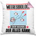 Meeresbiologe Kissen mit Füllung 40x40 Geschenk für Meeresbiologe Der Mann Der Alles Kann Geschenkidee zum Geburtstag (Grau) Rosa Trendation