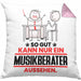 Musikberater Geschenk Kissen mit Füllung 40x40 So Gut Kann Nur Ein Musikberater Aussehen Geschenkidee (Grau) Rosa Trendation