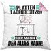 Plattenladenbesitzer Kissen mit Füllung 40x40 Geschenk für Plattenladenbesitzer Der Mann Der Alles Kann Geschenkidee zum Geburtstag (Grau) Rosa Trendation