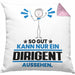 Dirigent Geschenk Kissen mit Füllung 40x40 So Gut Kann Nur Ein Dirigent Aussehen Geschenkidee (Grau) Rosa Trendation
