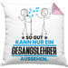 Gesangslehrer Geschenk Kissen mit Füllung 40x40 So Gut Kann Nur Ein Gesangslehrer Aussehen Geschenkidee (Grau) Rosa Trendation