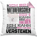 Naturforscher Geschenk Kaffee-Kissen mit Füllung 40x40 Geschenkidee für Naturforscher Ich Bin Naturforscher Ich Kann Es Dir Erklären Jedoch Nicht Für Dich Verstehen Spruch Lustig (Grau) Rosa Trendation