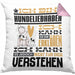 Hundeliebhaber Geschenk Kaffee-Kissen mit Füllung 40x40 Geschenkidee für Hundeliebhaber Ich Bin Hundeliebhaber Ich Kann Es Dir Erklären Jedoch Nicht Für Dich Verstehen Spruch Lustig (Grau) Rosa Trendation