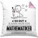 Mathematiker Geschenk Kissen mit Füllung 40x40 So Gut Kann Nur Ein Mathematiker Aussehen Geschenkidee (Grau) Rosa Trendation