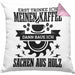 Erst Kaffe Baue Sachen Aus Holz Kreissäge Kissen mit Füllung 40x40 Geschenk Holzarbeiter Geschenkidee Schreiner (Grau) Rosa Trendation