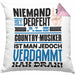 Country-Musiker Geschenk Kissen mit Füllung 40x40 Lustige Geschenkidee für Country-Musiker Geburtstag Niemand Ist Perfekt Aber Als Country-Musiker Ist Man Nah Dran (Grau) Rosa Trendation