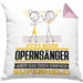 Opernsänger Geschenk Kissen mit Füllung 40x40 Ich Bin Opernsänger Aber Sag Doch Einfach Superheld Lustige Geschenkdiee für Opernsänger (Grau) Rosa Trendation