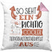 Tierverhaltenstherapeut Kissen mit Füllung 40x40 So Sieht Ein Richtig Cooler Tierverhaltenstherapeut Aus Geschenk Lustiger Spruch Geschenkidee (Grau) Rosa Trendation
