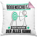Bogenschütze Kissen mit Füllung 40x40 Geschenk für Bogenschütze Der Mann Der Alles Kann Geschenkidee zum Geburtstag (Grau) Rosa Trendation