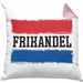 Frikandel Kissen mit Füllung 40x40 Geschenk Holländer Geschenkidee Holland Flagge Holland Urlaub Liebhaber (Grau) Rosa Trendation