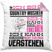 Country-Musiker Geschenk Kissen mit Füllung 40x40 Geschenkidee für Country-Musiker Geburtstag Lustig Ich Bin Country-Musiker Ich Kann Es Dir Erklären Aber Nicht Für Dich Verstehen (Grau) Rosa Trendation