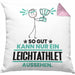 Leichtathlet Geschenk Kissen mit Füllung 40x40 So Gut Kann Nur Ein Leichtathlet Aussehen Geschenkidee (Grau) Rosa Trendation