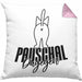 Katzen Kissen mit Füllung 40x40 Pauschal Dagegen Katze Katzenliebhaber Kater Geschenk Miau Katzenbesitzerin Geschenkidee Humor (Grau) Rosa Trendation