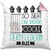 Tierpflegerin Geschenk Kissen mit Füllung 40x40 Lustig Geschenkidee für Tierpflegerin Geburtstag So Sieht Eine Richtig Coole Tierpflegerin Aus Frauen Spruch (Grau) Rosa Trendation