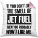 Fuel Kissen mit Füllung 40x40 Geschenk für Fluglotsen mit Spruch (Grau) Rosa Trendation
