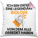 Biologe Geschenk Kissen mit Füllung 40x40 Lustige Geschenkidee Geburtstag für Biologe Ich Bin Dieser Legendäre Biologe Von Dem Alle Geredet Haben (Grau) Rosa Trendation
