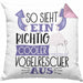 Vogelrescuer Kissen mit Füllung 40x40 So Sieht Ein Richtig Cooler Vogelrescuer Aus Geschenk Lustiger Spruch Geschenkidee (Grau) Rosa Trendation