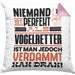 Vogelretter Geschenk Kissen mit Füllung 40x40 Lustige Geschenkidee für Vogelretter Geburtstag Niemand Ist Perfekt Aber Als Vogelretter Ist Man Nah Dran (Grau) Rosa Trendation