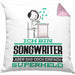 Songwriter Geschenk Kissen mit Füllung 40x40 Ich Bin Songwriter Aber Sag Doch Einfach Superheld Lustige Geschenkdiee für Songwriter (Grau) Rosa Trendation