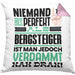 Bergsteiger Geschenk Kissen mit Füllung 40x40 Lustige Geschenkidee für Bergsteiger Geburtstag Niemand Ist Perfekt Aber Als Bergsteiger Ist Man Nah Dran (Grau) Rosa Trendation
