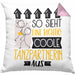 Tanzpartnerin Geschenk Kissen mit Füllung 40x40 Lustig Geschenkidee für Tanzpartnerin Geburtstag So Sieht Eine Richtig Coole Tanzpartnerin Aus Frauen Spruch (Grau) Rosa Trendation
