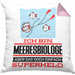 Meeresbiologe Geschenk Kissen mit Füllung 40x40 Ich Bin Meeresbiologe Aber Sag Doch Einfach Superheld Lustige Geschenkdiee für Meeresbiologe (Grau) Rosa Trendation