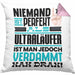 Ultraläufer Geschenk Kissen mit Füllung 40x40 Lustige Geschenkidee für Ultraläufer Geburtstag Niemand Ist Perfekt Aber Als Ultraläufer Ist Man Nah Dran (Grau) Rosa Trendation