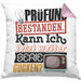 Bachelor Master Prüfung Bestanden Geschenk Kissen mit Füllung 40x40 Studium Prüfung Bestanden Kann Ich Jetzt Weiter Serie Gucken (Grau) Rosa Trendation