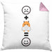 Hamster Kissen mit Füllung 40x40 Geschenk für Hamster Liebhaber Fans Besitzer :( + Hamster = :) Lustige Geschenkidee Geburtstag (Grau) Rosa Trendation