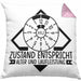 KFZ Mechaniker Kissen mit Füllung 40x40 Geschenk Spruch Männer KFZ Mechatroniker Geschenkidee Werkstatt Zustand Entispricht Alter Und Laufleistung (Grau) Rosa Trendation