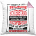 Lustige Schießen-Kissen mit Füllung 40x40 für Sportschützen Geschenk Ich Bin Sportschütze Präzision (Grau) Rosa Trendation