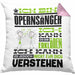 Opernsänger Geschenk Kissen mit Füllung 40x40 Geschenkidee für Opernsänger Geburtstag Lustig Ich Bin Opernsänger Ich Kann Es Dir Erklären Aber Nicht Für Dich Verstehen (Grau) Rosa Trendation