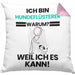 Hundeflüsterer Geschenk Kissen mit Füllung 40x40 Lustiger Spruch Ich Bin Hundeflüsterer Warum Weil Ich Es Kann Geschenkidee Bester Hundeflüsterer Geburtstag (Grau) Rosa Trendation