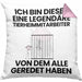 Tierheimmitarbeiter Geschenk Kissen mit Füllung 40x40 Lustige Geschenkidee Geburtstag für Tierheimmitarbeiter Ich Bin Dieser Legendäre Tierheimmitarbeiter Von Dem Alle Geredet Haben (Grau) Rosa Trendation