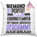 Eiskunstläufer Geschenk Kissen mit Füllung 40x40 Lustige Geschenkidee für Eiskunstläufer Geburtstag Niemand Ist Perfekt Aber Als Eiskunstläufer Ist Man Nah Dran (Grau) Rosa Trendation