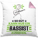 Bassist Geschenk Kissen mit Füllung 40x40 So Gut Kann Nur Ein Bassist Aussehen Geschenkidee (Grau) Rosa Trendation