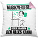 Musikverleger Kissen mit Füllung 40x40 Geschenk für Musikverleger Der Mann Der Alles Kann Geschenkidee zum Geburtstag (Grau) Rosa Trendation