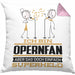 Opernfan Geschenk Kissen mit Füllung 40x40 Ich Bin Opernfan Aber Sag Doch Einfach Superheld Lustige Geschenkdiee für Opernfan (Grau) Rosa Trendation