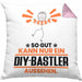 DIY-Bastler Geschenk Kissen mit Füllung 40x40 So Gut Kann Nur Ein DIY-Bastler Aussehen Geschenkidee (Grau) Rosa Trendation