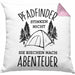 Pfadfinder Kissen mit Füllung 40x40 Geschenk Lustige Geschenkidee Für Pfadfinder Stinken Nicht Sie Riechen Nach Abenteuer (Grau) Rosa Trendation