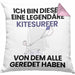 Kitesurfer Geschenk Kissen mit Füllung 40x40 Lustige Geschenkidee Geburtstag für Kitesurfer Ich Bin Dieser Legendäre Kitesurfer Von Dem Alle Geredet Haben (Grau) Rosa Trendation