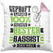 Bassist Geschenk Lustiger Spruch für Bassist Geschenkidee Bester Bassist Der WeltKissen mit Füllung 40x40 (Grau) Rosa Trendation