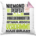 Vogelbeobachter Geschenk Kissen mit Füllung 40x40 Lustige Geschenkidee für Vogelbeobachter Geburtstag Niemand Ist Perfekt Aber Als Vogelbeobachter Ist Man Nah Dran (Grau) Rosa Trendation