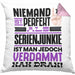 Serienjunkie Geschenk Kissen mit Füllung 40x40 Lustige Geschenkidee für Serienjunkie Geburtstag Niemand Ist Perfekt Aber Als Serienjunkie Ist Man Nah Dran (Grau) Rosa Trendation