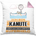 Kanute Geschenk Kissen mit Füllung 40x40 Ich Bin Kanute Aber Sag Doch Einfach Superheld Lustige Geschenkdiee für Kanute (Grau) Rosa Trendation