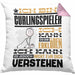 Curlingspieler Geschenk Kaffee-Kissen mit Füllung 40x40 Geschenkidee für Curlingspieler Ich Bin Curlingspieler Ich Kann Es Dir Erklären Jedoch Nicht Für Dich Verstehen Spruch Lustig (Grau) Rosa Trendation