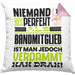 Bandmitglied Geschenk Kissen mit Füllung 40x40 Lustige Geschenkidee für Bandmitglied Geburtstag Niemand Ist Perfekt Aber Als Bandmitglied Ist Man Nah Dran (Grau) Rosa Trendation