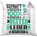 Leser Geschenk Lustiger Spruch für Leser Geschenkidee Bester Leser Der WeltKissen mit Füllung 40x40 (Grau) Rosa Trendation