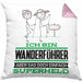 Wanderführer Geschenk Kissen mit Füllung 40x40 Ich Bin Wanderführer Aber Sag Doch Einfach Superheld Lustige Geschenkdiee für Wanderführer (Grau) Rosa Trendation